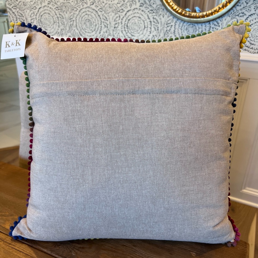 NWT Bright & Colorful Seahorse Pillow - Picture 2 of 5